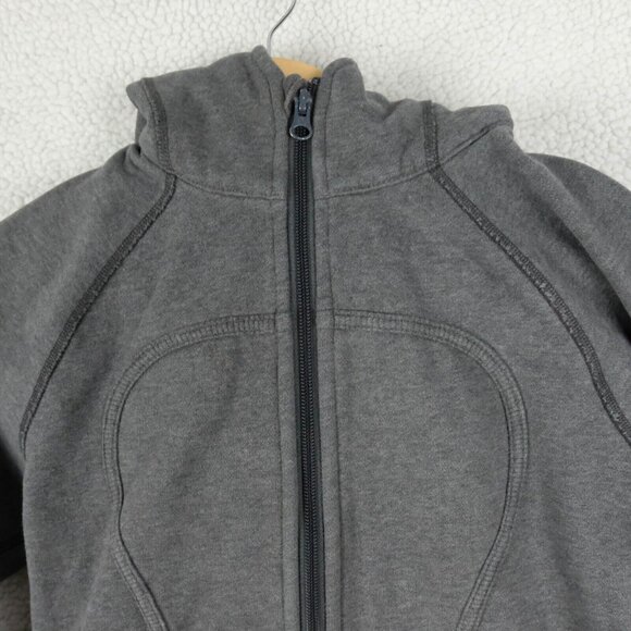 Lululemon Scuba Hoodie Womens 6 Full Zip Heavyweight Cropped Athletic Stretch - Picture 2 of 9